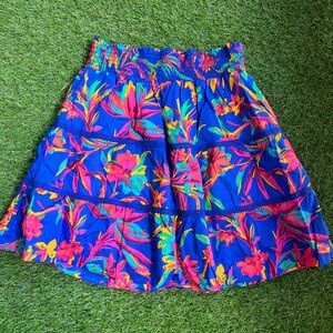 J. Crew Vibrant Multicolor A-Line Skirt